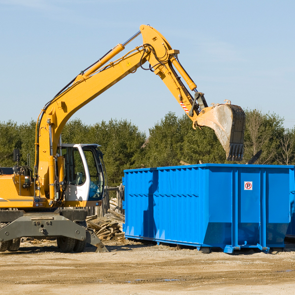 what size residential dumpster rentals are available in Garwood